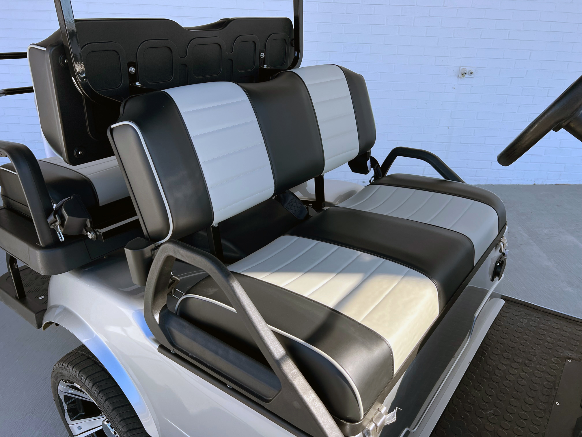 Silver Evolution Classic 4 Plus Golf Cart Golf Carts Lifted